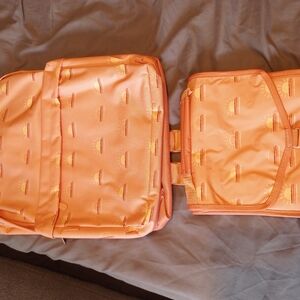 Bundle Orange Backpack with Lunchbox